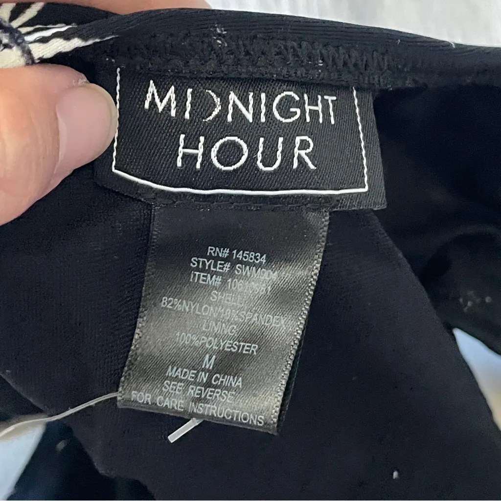 Midnight Hour Bikini Bottoms NWT celestial strappy womens Black (medium) swim - Image 3