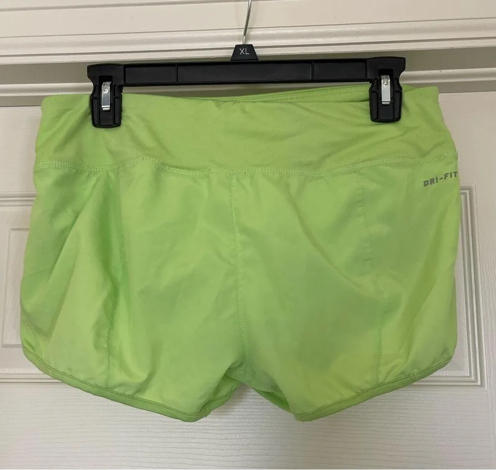 Nike Drifit Neon Green Running Short M - Image 2