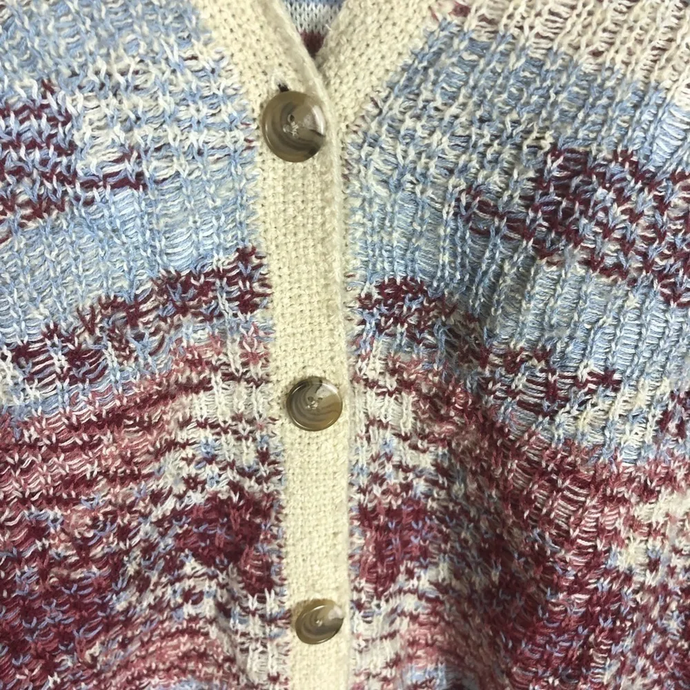 Lucky brand intarsia button up‎ poncho - Image 7