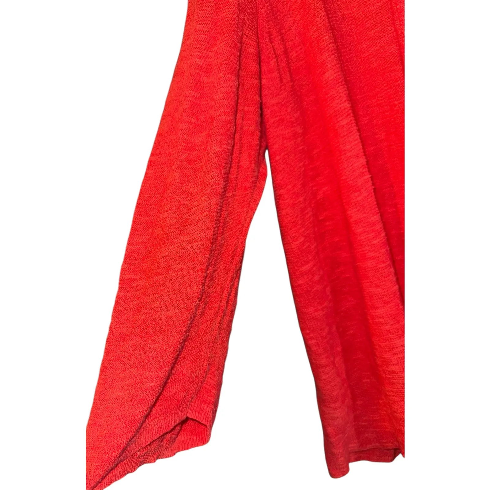 Eileen Fisher Organic Linen Cotton Blend Open Cardigan Sweater Women's 3X Beach - Image 2