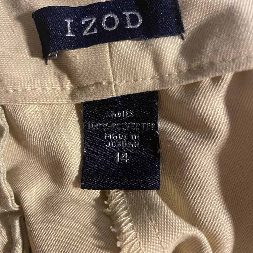 IZOD X-Tra Dry Tan Golf Shorts Size 14 - Image 2