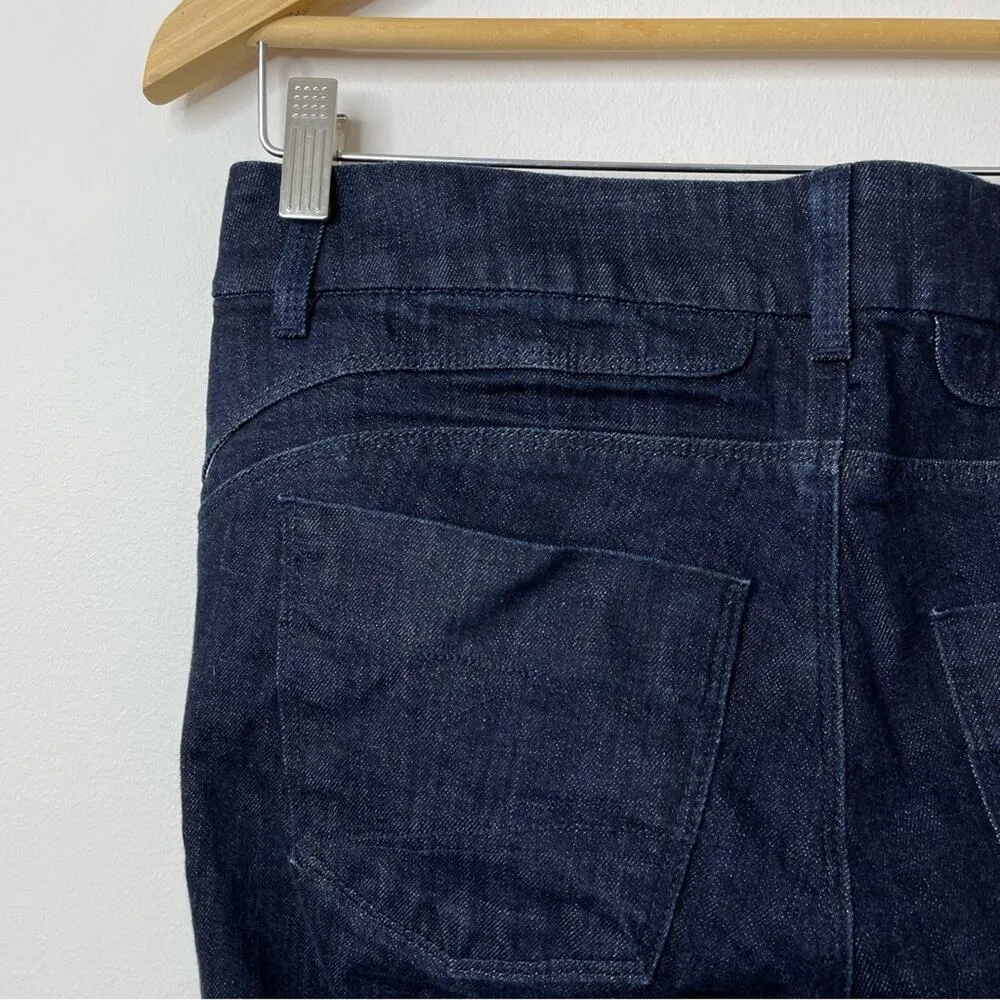 Dylan George Dark Wash Low Mid rise slim straight leg denim jeans womens 29 Blue - Image 6