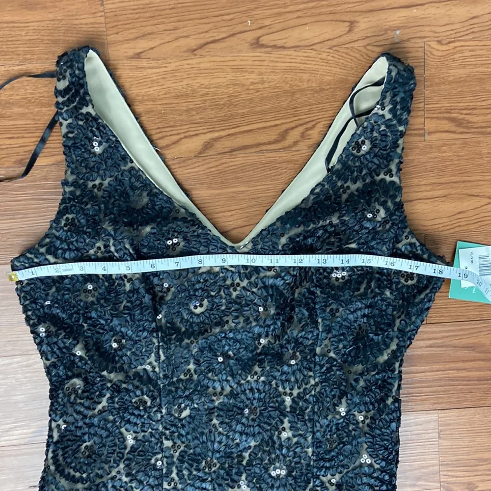 NWT Jackie Jon New York Illusion Lace Cocktail Dress Scalloped Shift Size 10 - Image 16