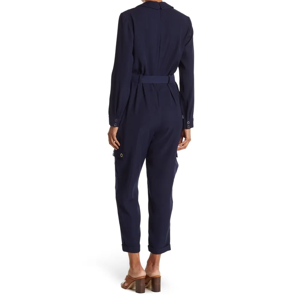 Ted Baker Flan Belted Long Sleeve Utility Jumpsuit - Image 2