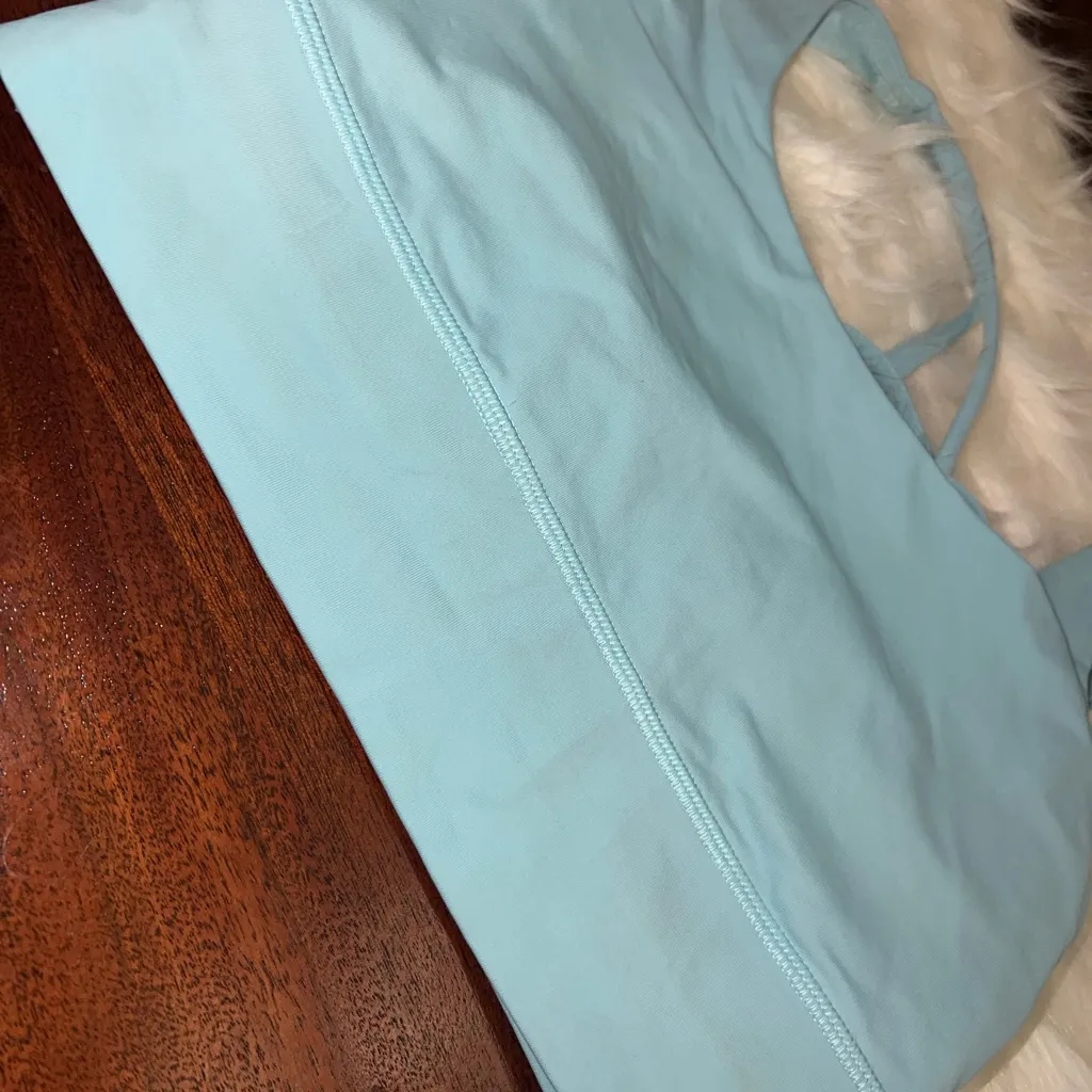 Lululemon Energy Bra Longline Blue Glow Size 6 Padless - Image 6