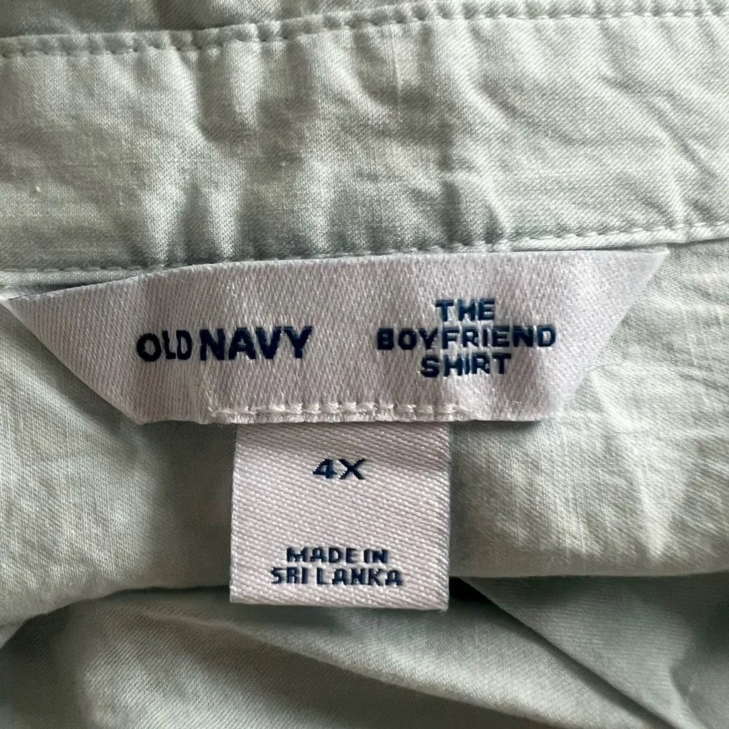 NWT | Old Navy Boyfriend long sleeve | Mint Green - Image 4