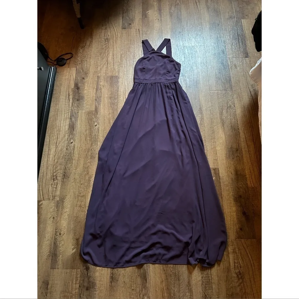 LULU’S Air Of Romance Dusty Purple Maxi Dress - Image 3