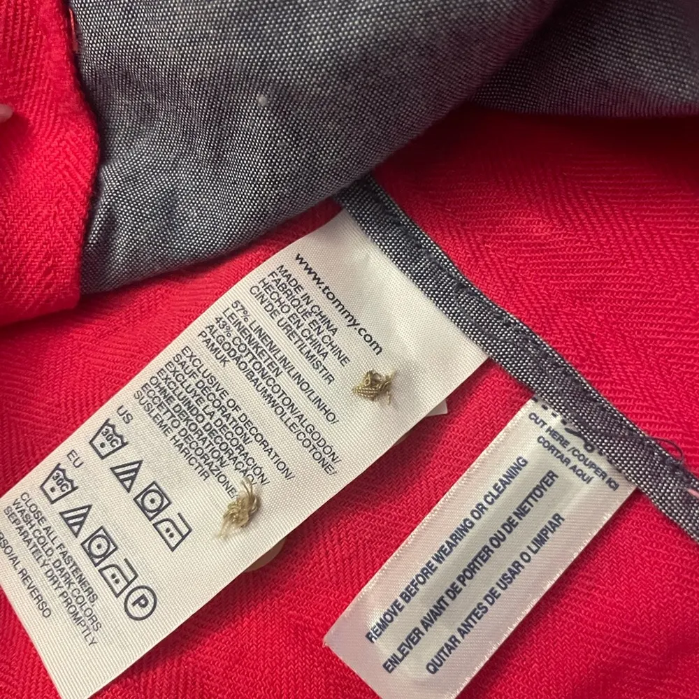 Tommy Hilfiger Red Denim Blazer - Image 7