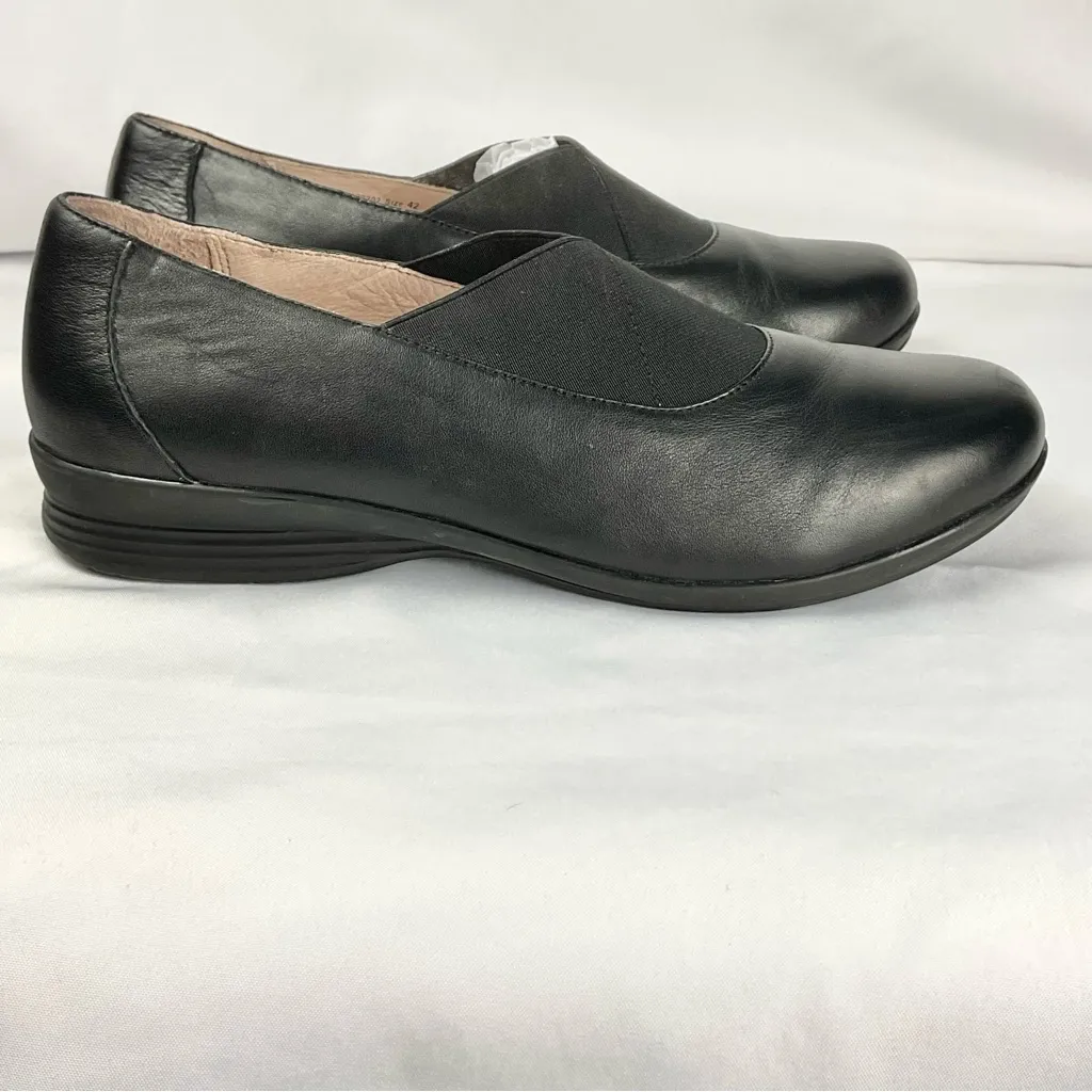 DANSKO Ann Slip On Shoes Leather Sz 42 Black Nappa Comfort Shoes Loafers - Image 11