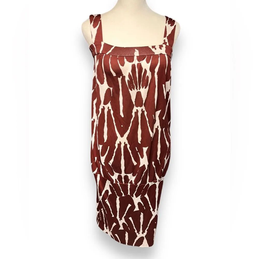 DIANE VON FURSTENBERG Matilda Silk Dress jiraffe size 8 - Image 2
