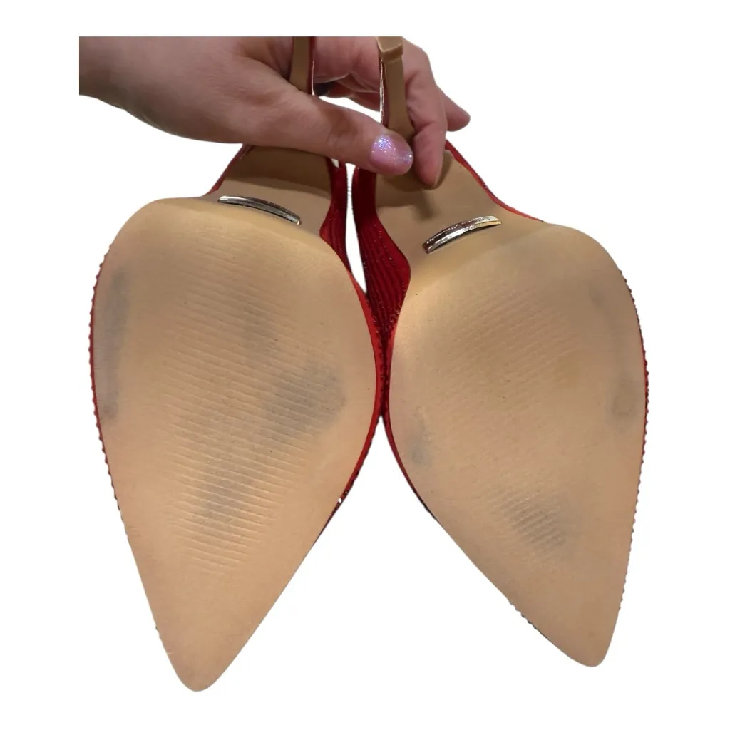 Lauren Lorraine Dori Red Rhinestone Pumps – Size 7.5 – New With Box - Image 8