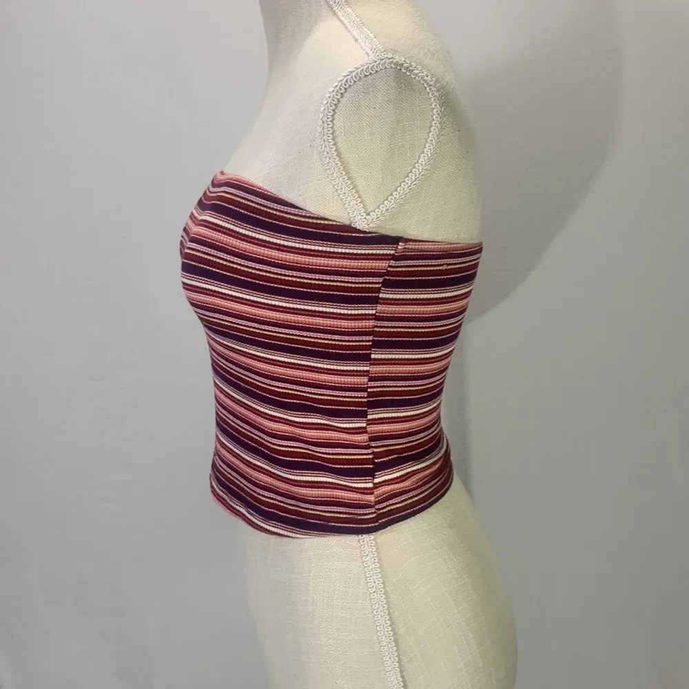 American Eagle Outfitters Soft & Sexy Striped Red Tube Top Strapless Siz… - Image 5