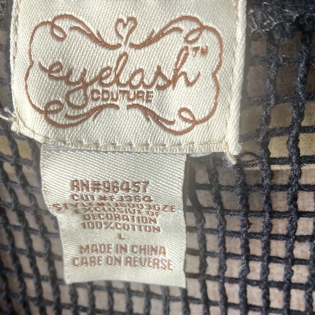 Eyelash Couture Black Mesh cover up large - Image 3