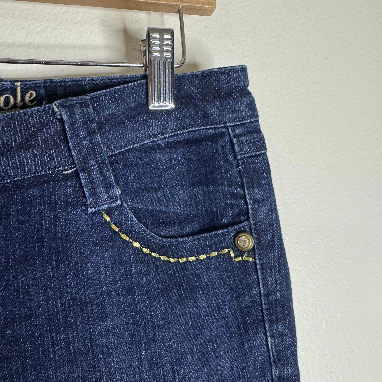 Southpole Jeans Womens 7 Blue Bootcut Flare Mid Rise Stretch Denim Classic Style - Image 4