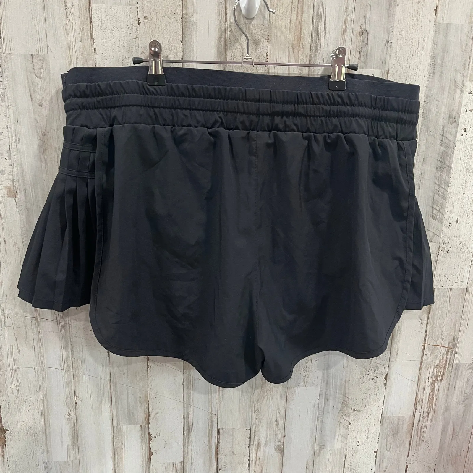 Joy Lab Black Pleated Flutter Running Shorts Lined Womens XXL Gym Yoga Cutesy - Image 4