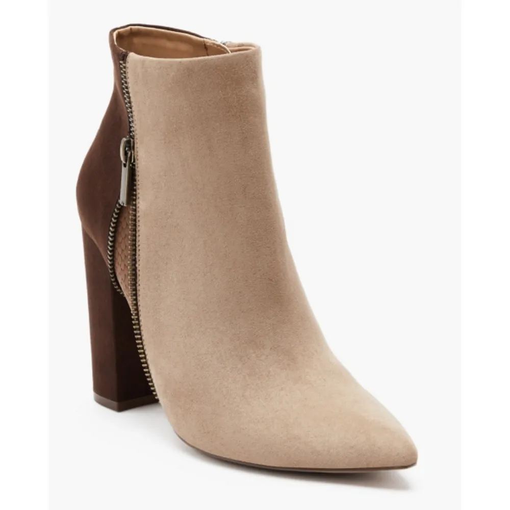 Just Fab Rosamund Patchwork Block Heeled Bootie, Size 10​​​​​​​​​ - Image 2