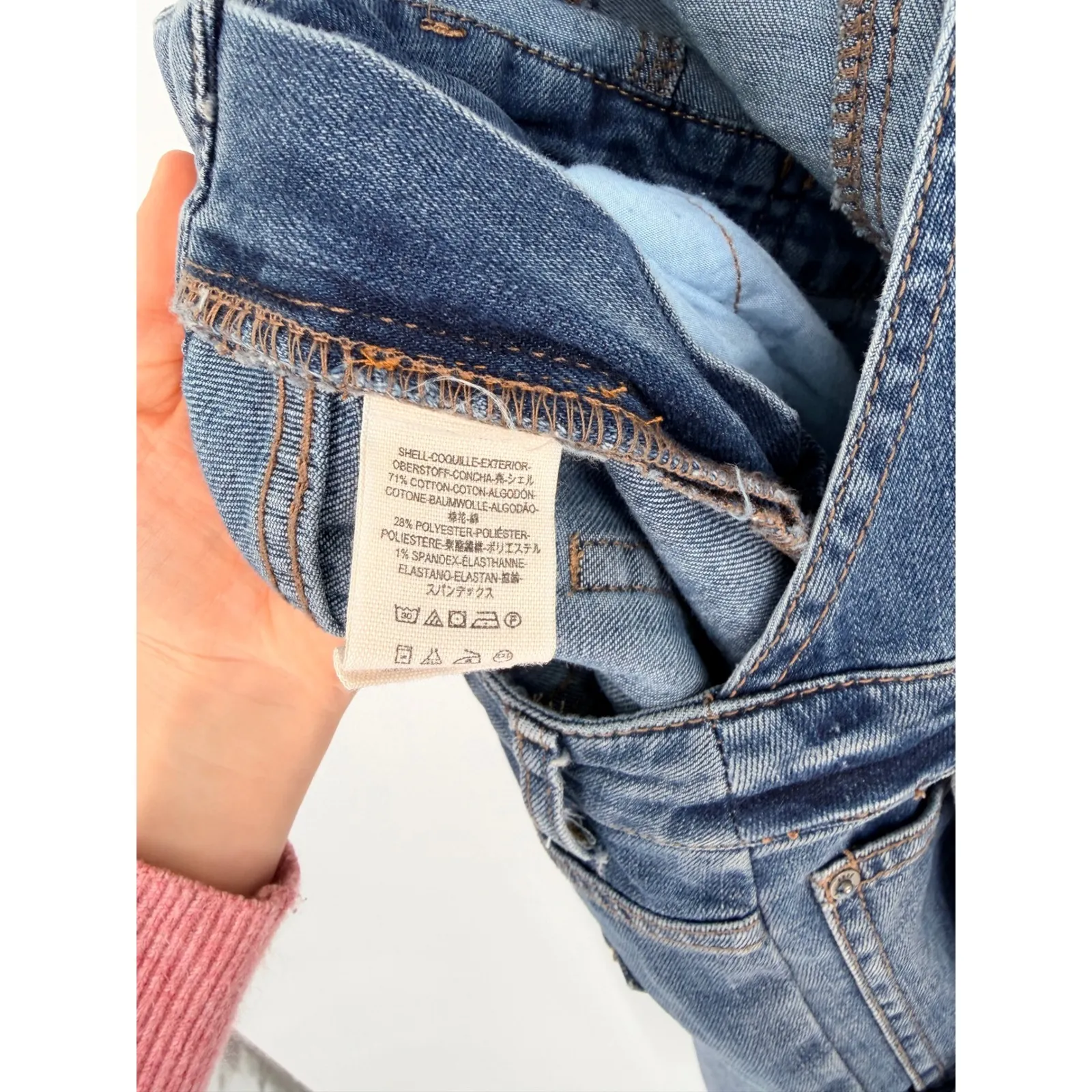 Free People Overalls Blue Denim Size 27 - Image 6