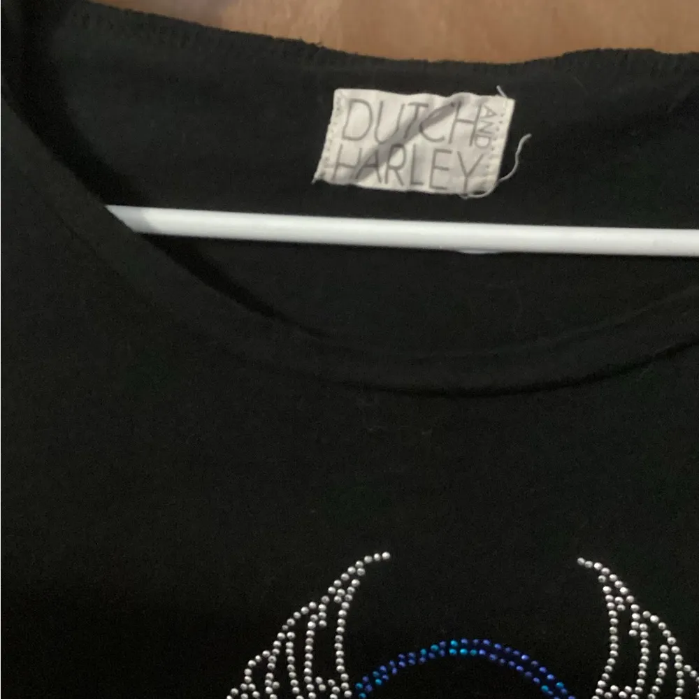 Sturgis 2013 Bike Rally Ladies Top with Rhinestones and a hood? Size M Black Size M - Image 5