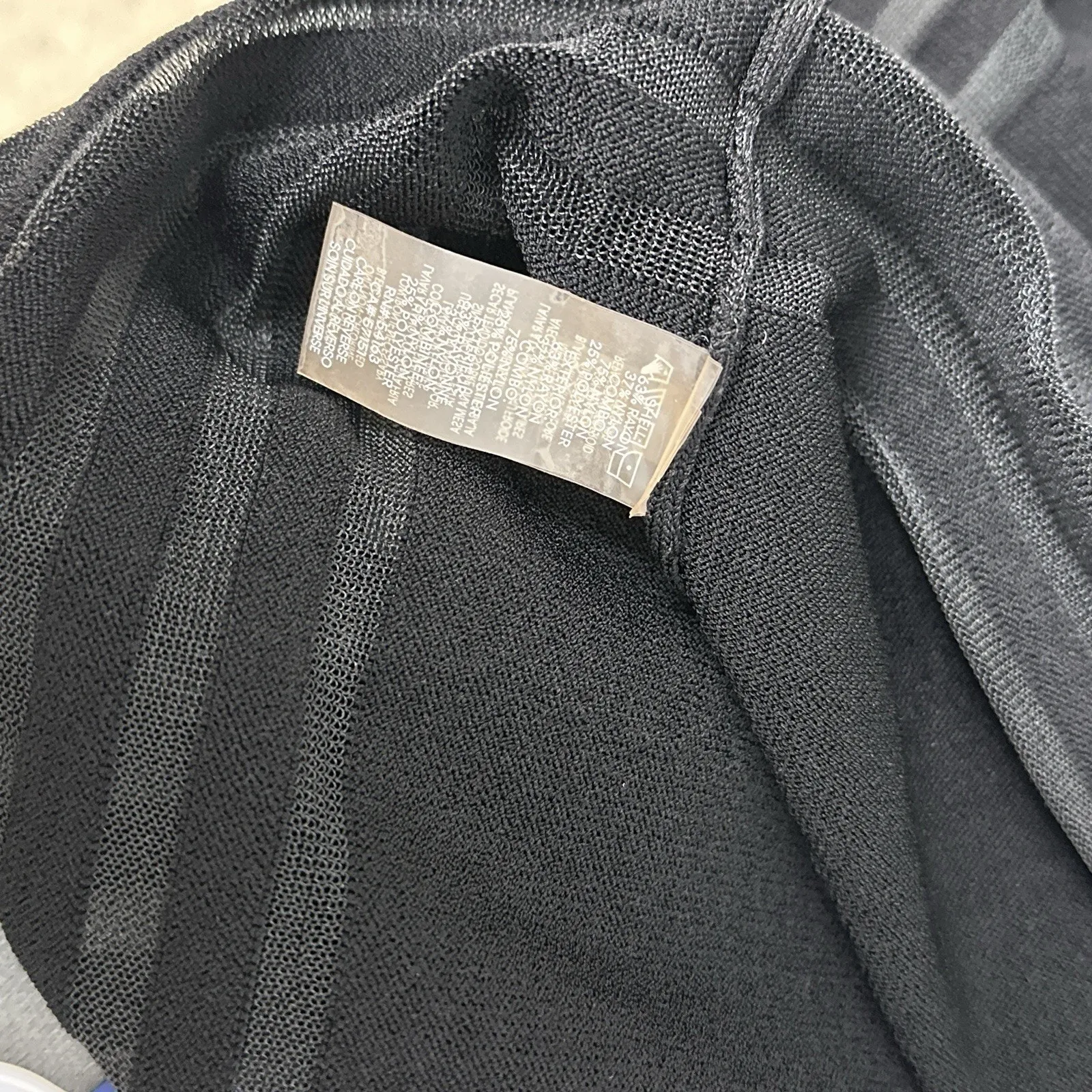 Calvin Klein Illusion-Stripe Fit & Flare Sweater Dress Black Women's Size XL - Image 9