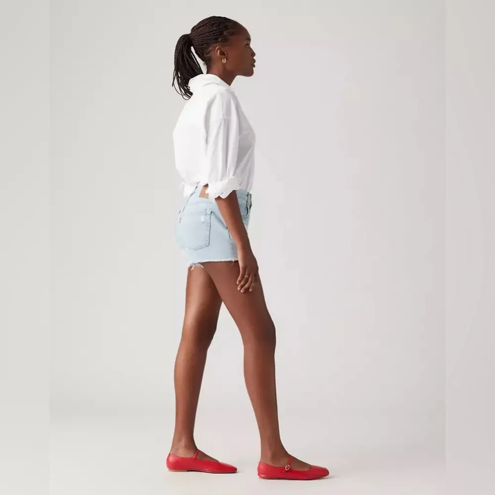 Levi's Premium Women's  501 Original Fit High-Rise Shorts Distressed Size 30 - Image 2