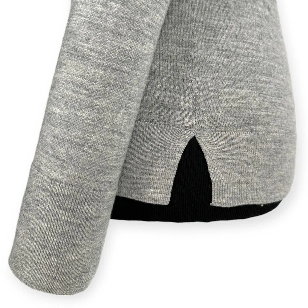 Banana Republic | XS | Merino Wool Grey Long Sleeve Crewneck Kiss Lips Sweater - Image 6