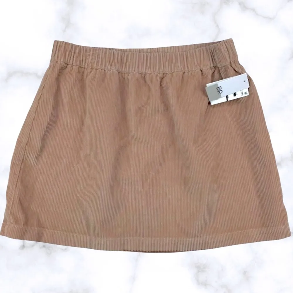 BP Tan Nougat Pull On Corduroy Mini Skirt Women’s Size Medium NWT - Image 4