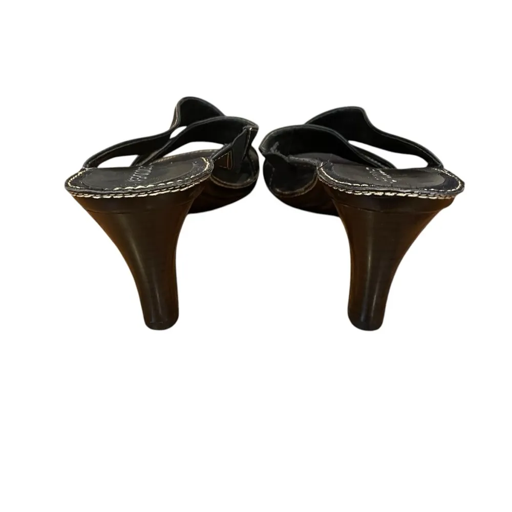 Aerosoles Charlotte Leather Healed Sandals Black Size 8.5 - Image 5