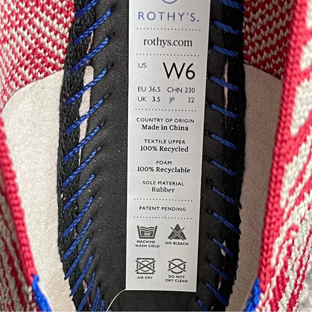 Rothy’s Loafer Zebra Print Shoes Women’s Size 6 Red Tan Washable Comfortable - Image 10