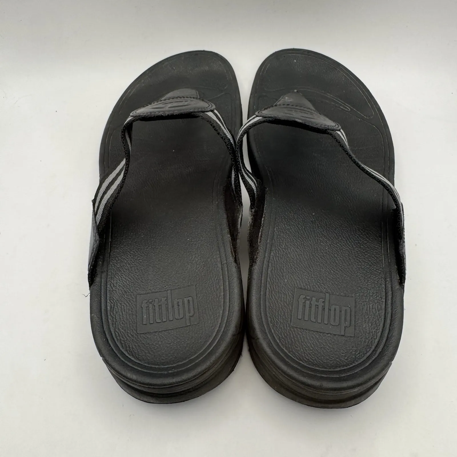 FitFlop Thong Sandals Womens Size 10 Black Shoes Comfort Flip Flops Casual Beach - Image 6
