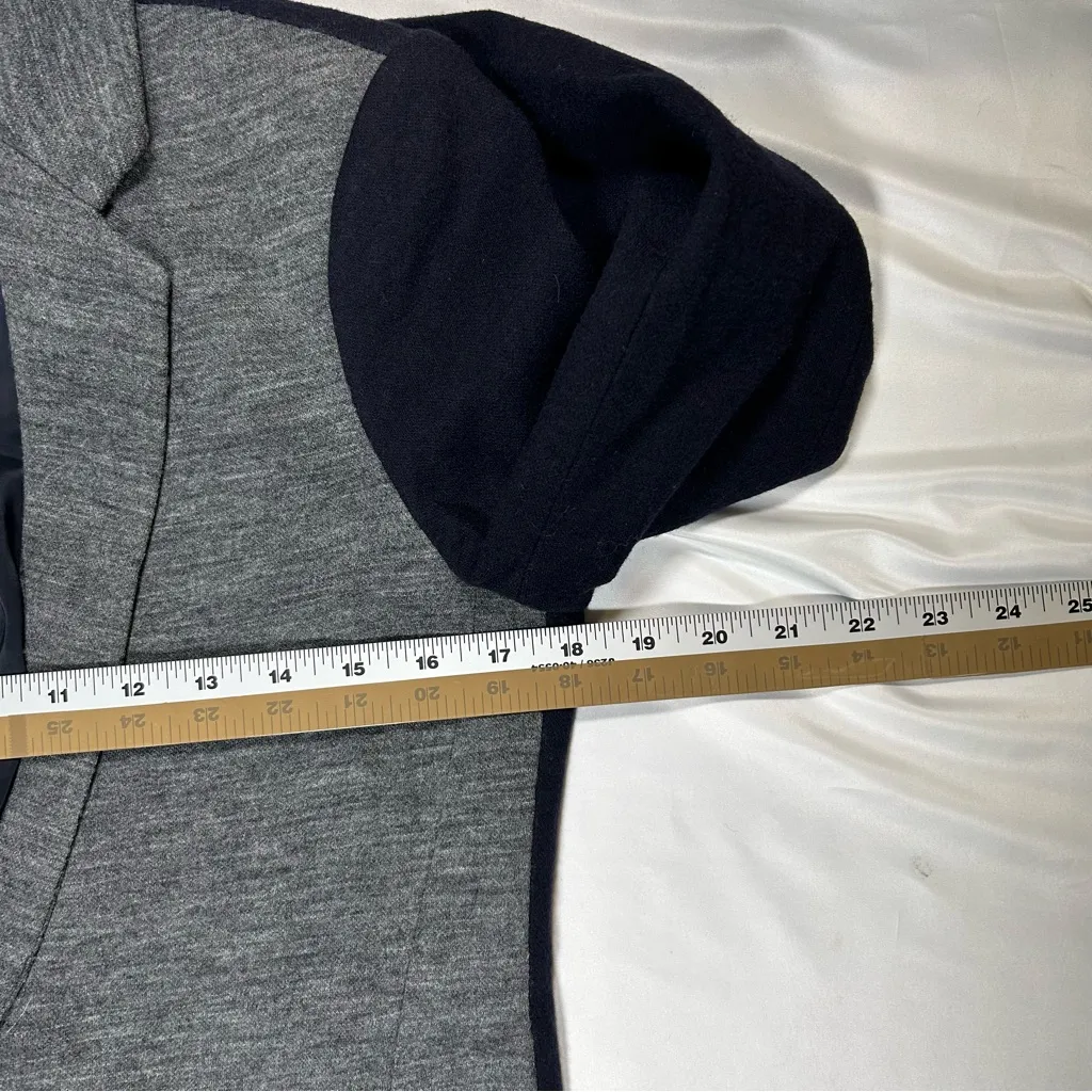 J Crew Wool‎ Blend 2 Tone Blazer Jacket Women's 6 - Image 10