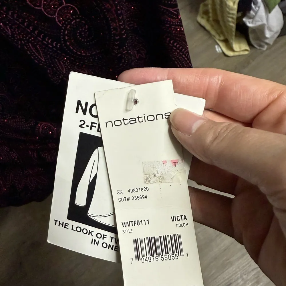 Notations Black and Pink Elegant Top​ - Image 3