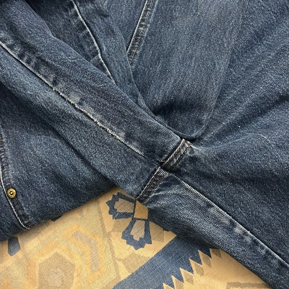 90s Cross J jeans high rise bareback western style with rivet detail down back Blue Size 29 - Image 7