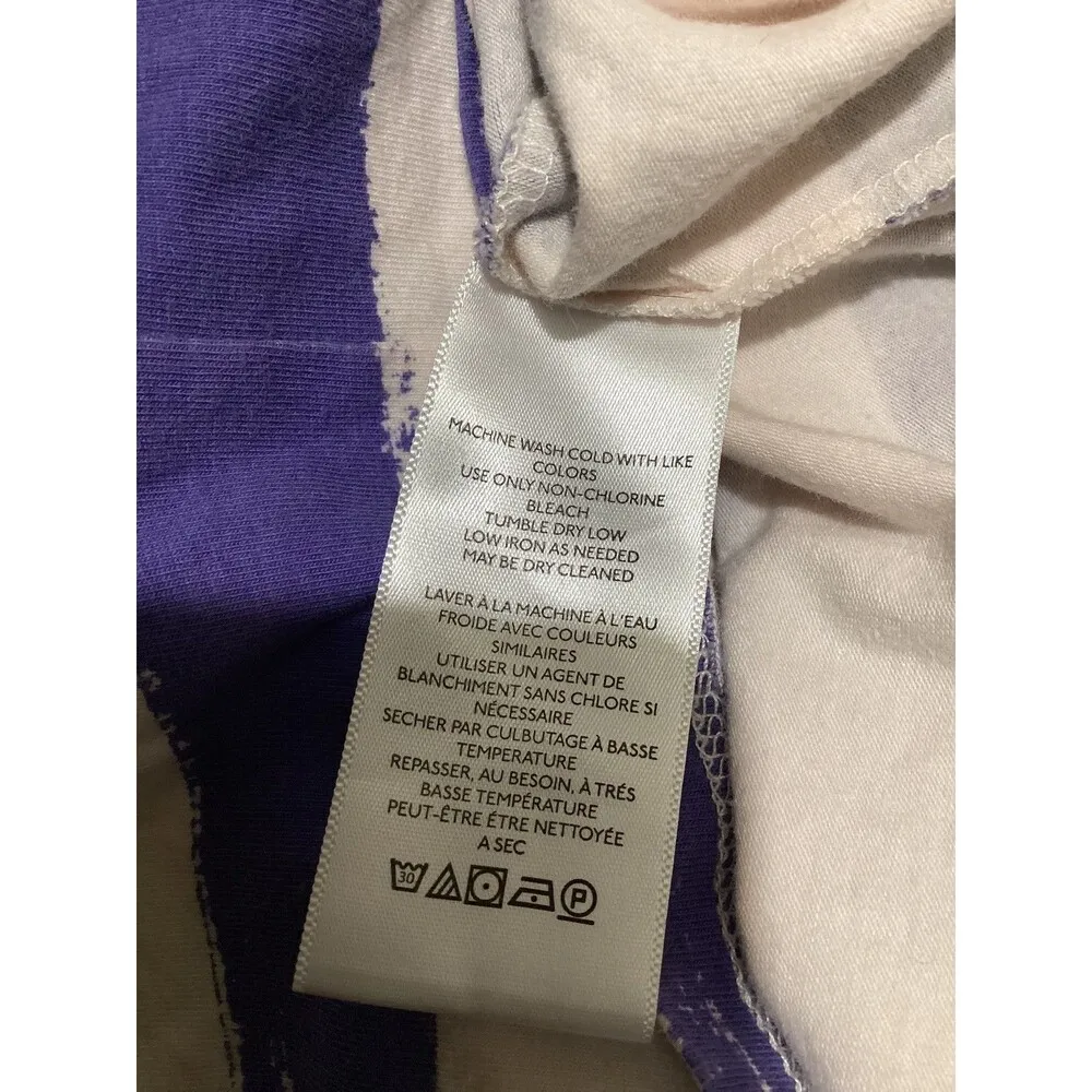 Maeve Anthropologie Shirt Womens Small Blue White Paris A Bientôt Stripe Tee - Image 5