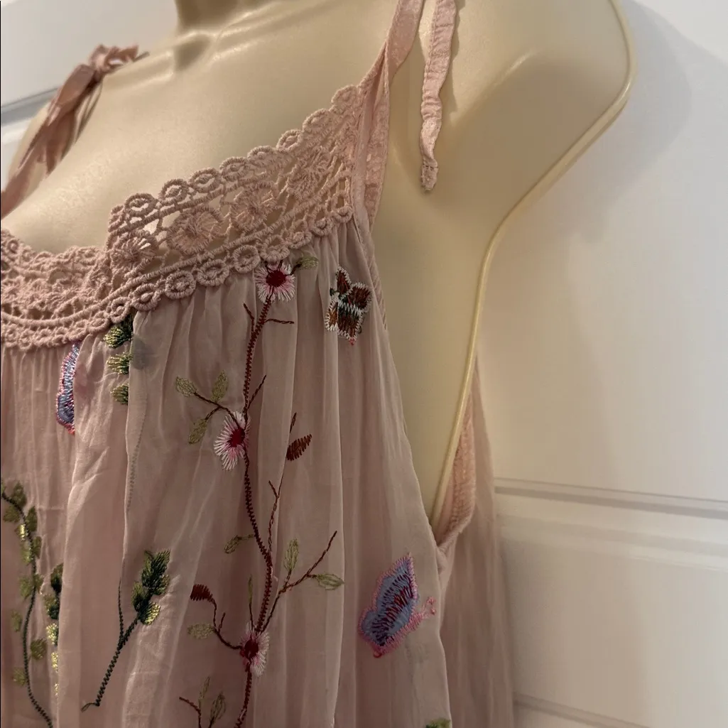 Scandal Italy silk/viscose dress small Pink - Image 3