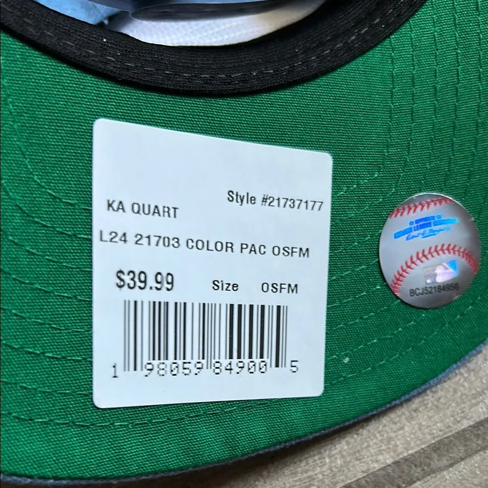 New Era Blue and Purple Snapback Hat - Image 4