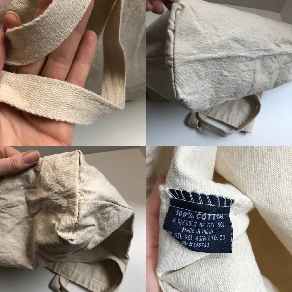 Del Sol Tote Canvas Hawaiian Flower Sun Wave Color Changing Sun Rainbow Y2K Blue - Image 8