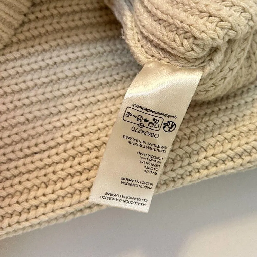 FREE PEOPLE Swim Too Deep Turtleneck Sweater in Tea Size Small - Image 9