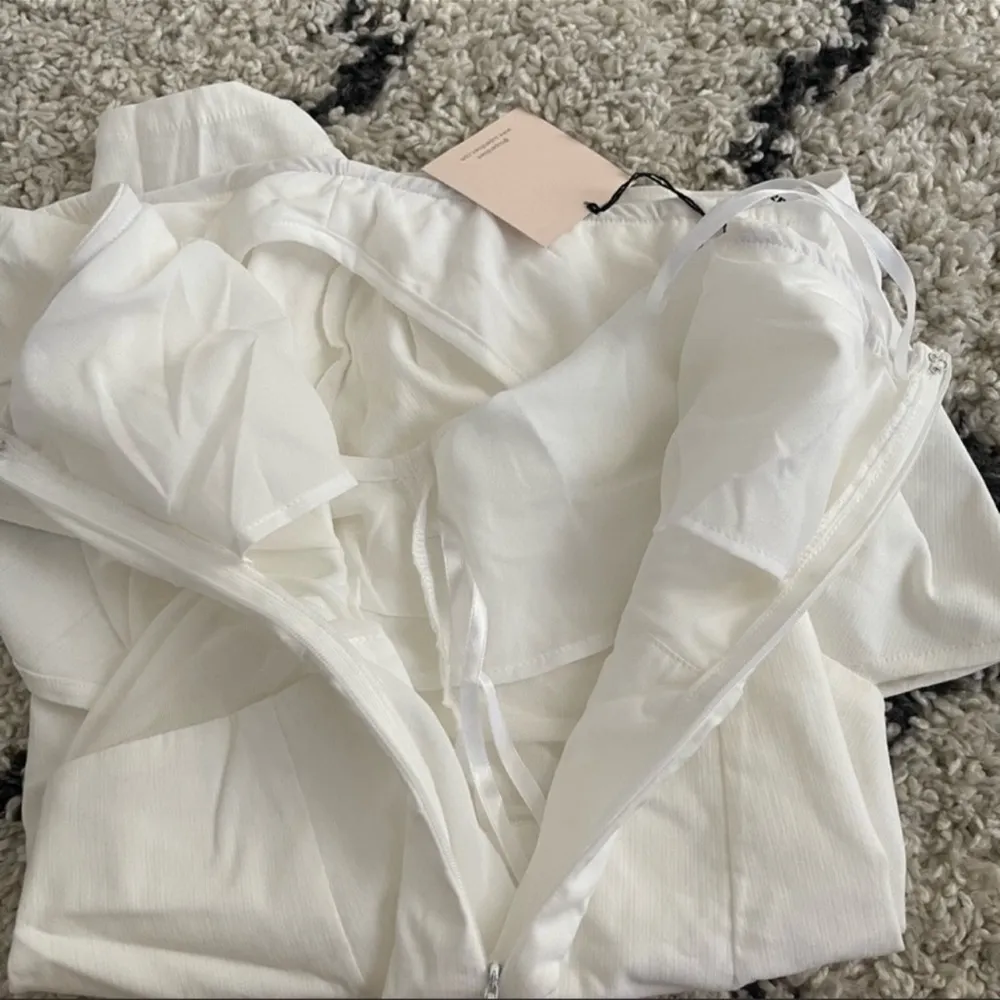 Danielle Mini Dress in White - Image 6