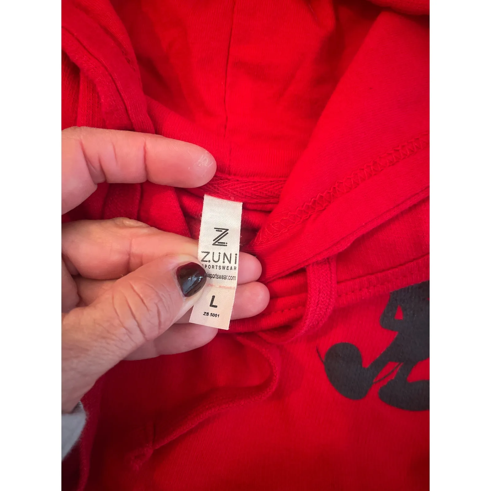 Disney Zuni red hoodie L - Image 3