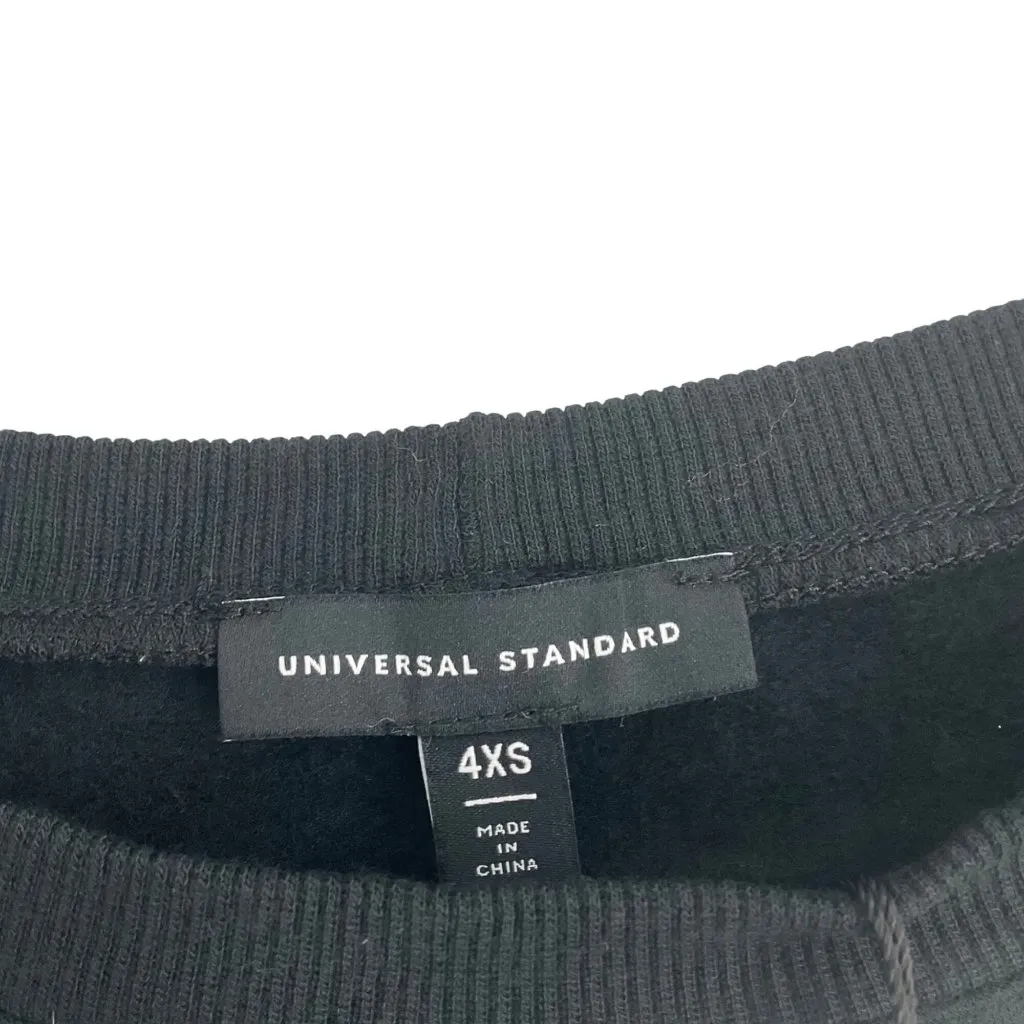 NWT Universal Standard Black Aura Sweatshirt 4XS 0 black cozy comfy soft casual - Image 4