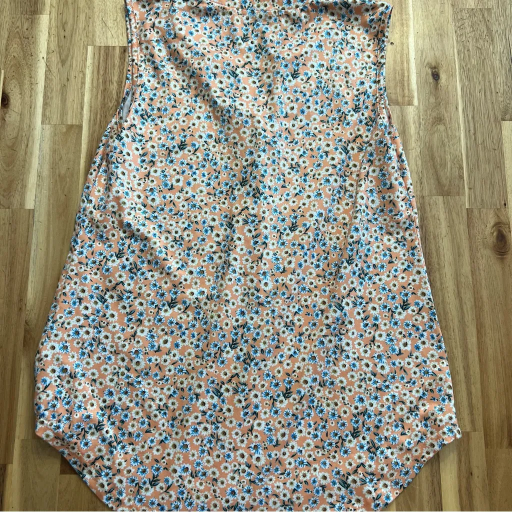 Newchoice Sleeveless Floral Blouse | Size M Blue Size M - Image 4