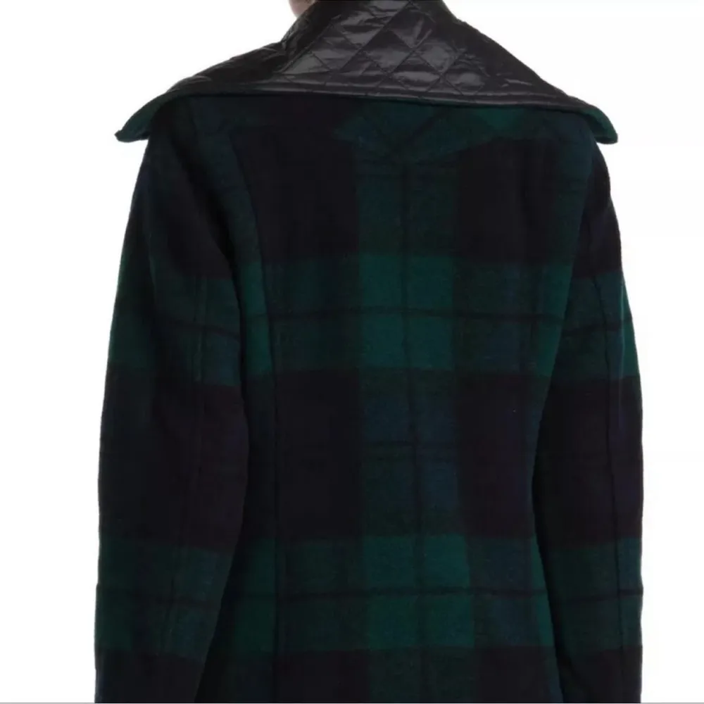 NWT PENDLETON Zip Front Plaid Wool Blend Jacket Coat Blue/Green Black watch $350 - Image 4