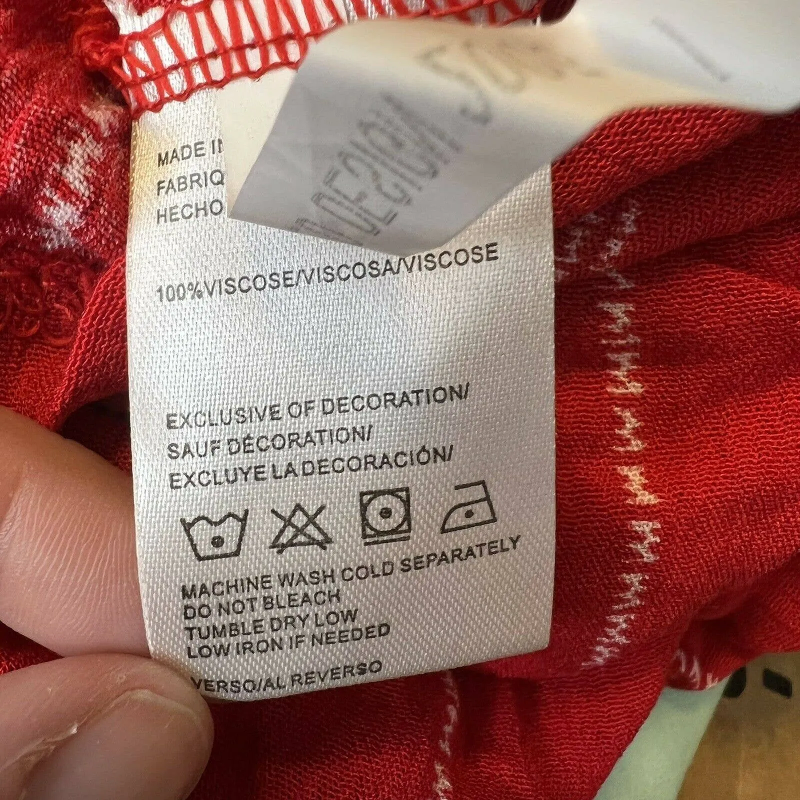 Salty‎ Lemon Red Jumpsuit Size Medium - Image 5