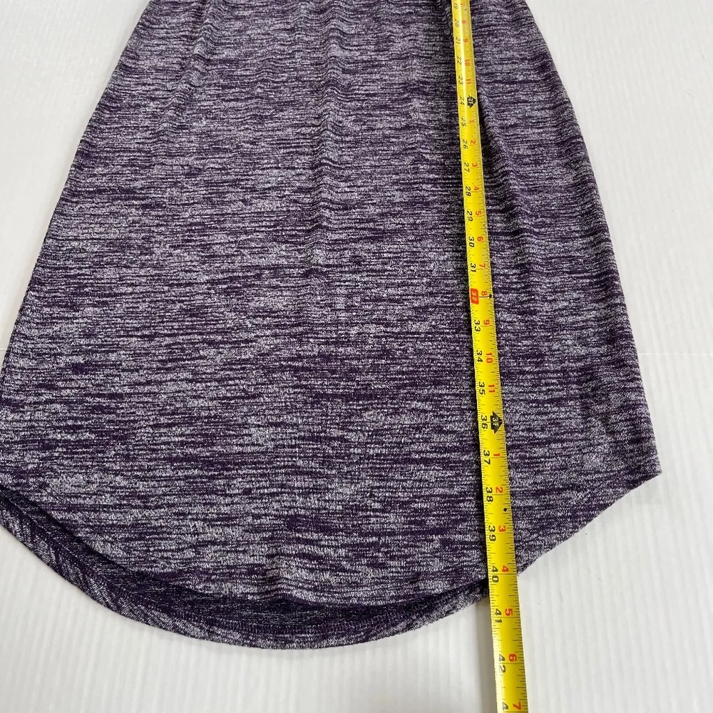 Athleta Size XS  S Heathered Purple Athletic Tank Midi Dress Elastic‎ Waist - Image 6