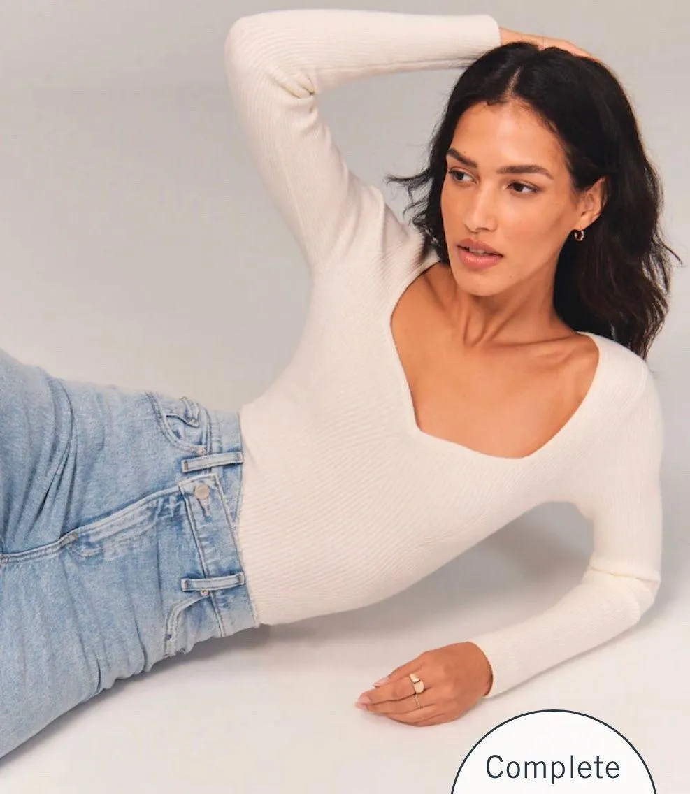 Ultra High Rise 90s Straight Jean Criss-Cross Waistband 34 - Image 2