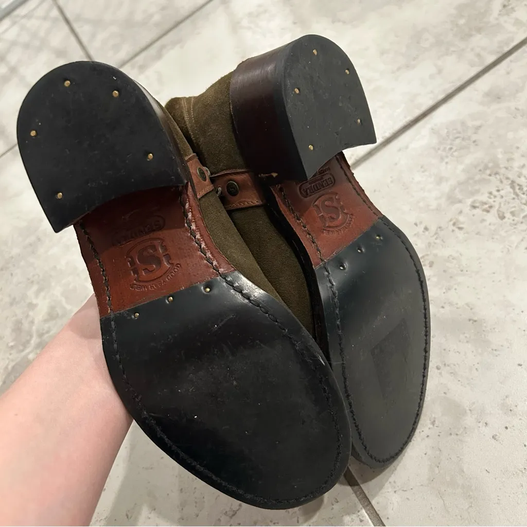 Sendra Roper Suede Boots SIZE 6 Green - Image 9