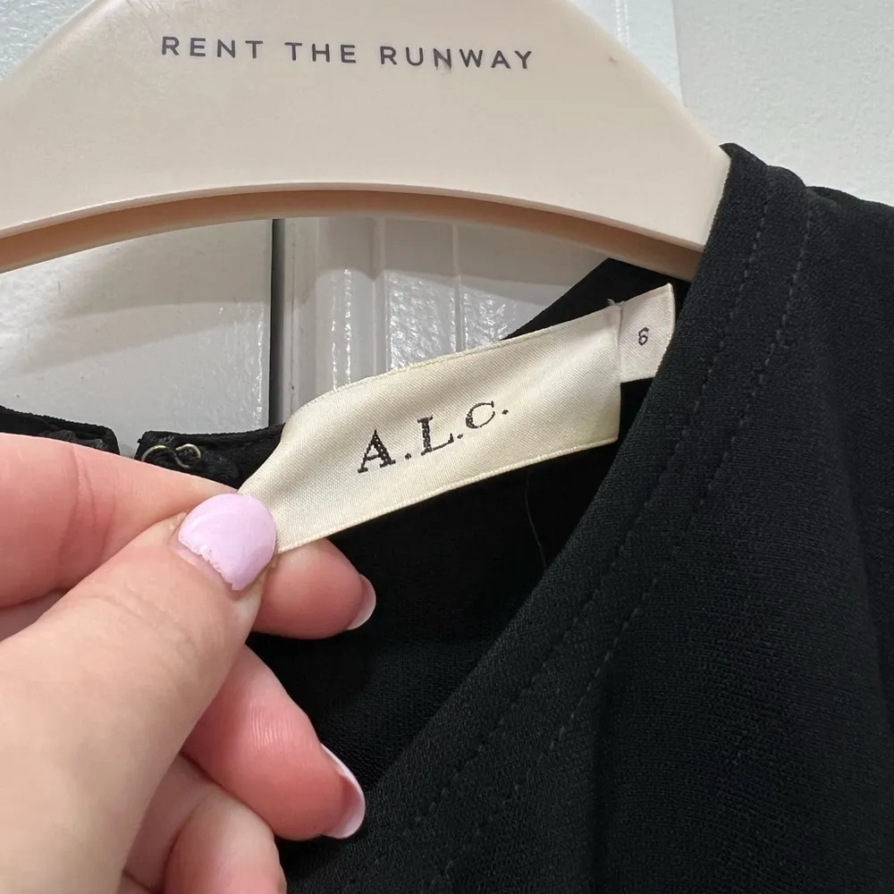 A.L.C. Black Twist Sleeveless Gown Size 6 US - Image 4