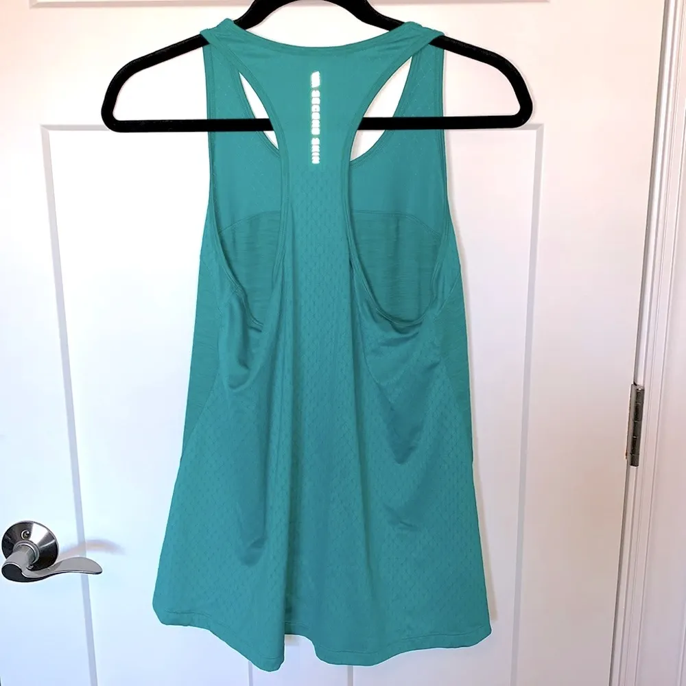 Teal Second Skin Racerback Tank Green Size M - Image 2