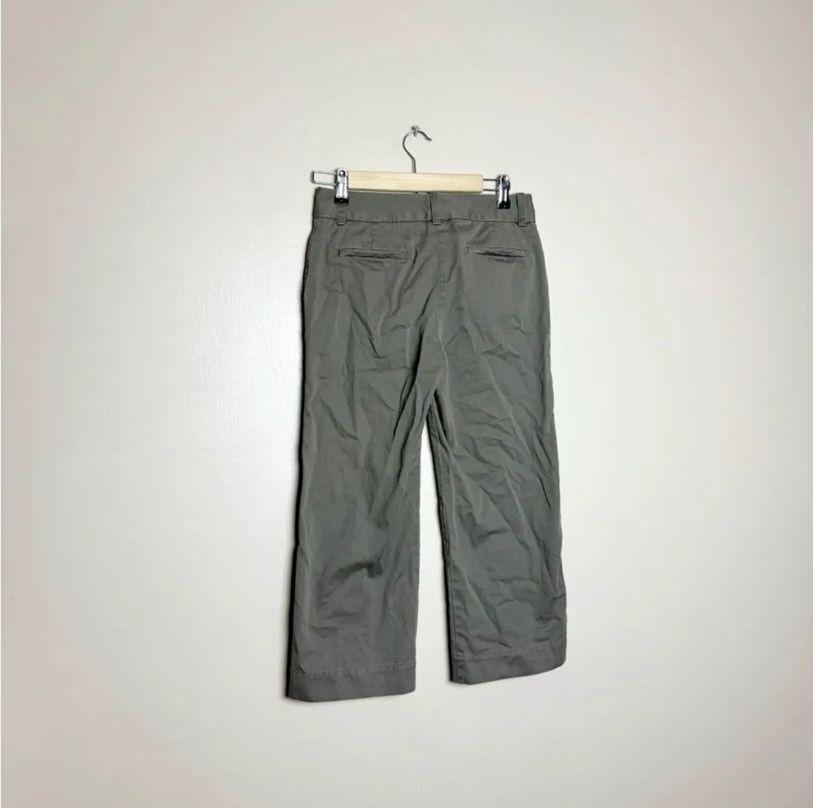 CLEARANCE! Brown L.L. Bean Classic Cotton Cropped Pants Size 4 EUC - Image 2