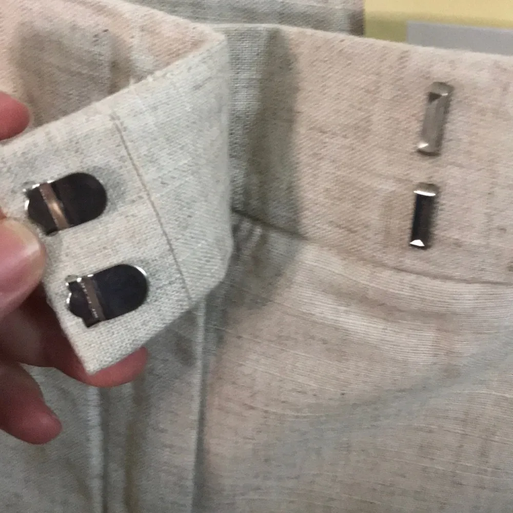 cream linen trousers wide leg 18w Dress Barn new - Image 5